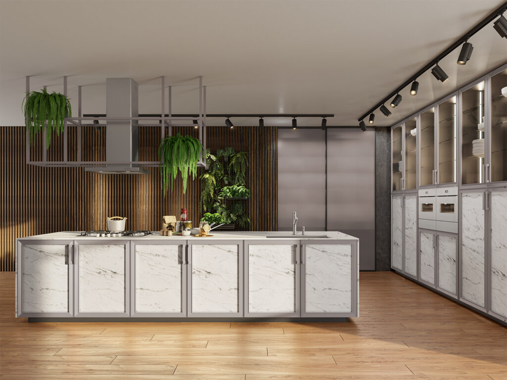 Porta Quadra com Puxador Cubo